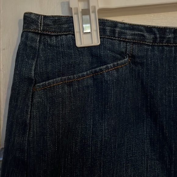 Talbots front slit size 6 denim skirt - Picture 2 of 11